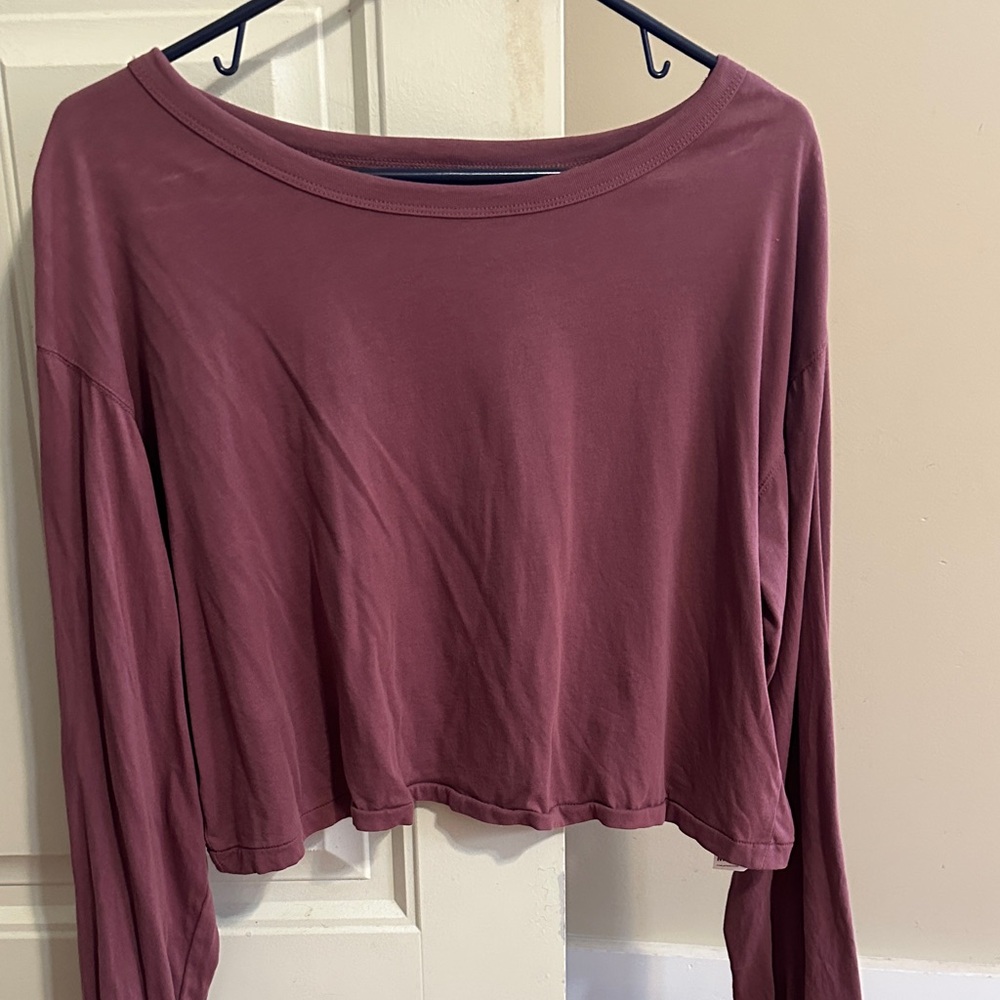 Fabletics Mauve Crop Top